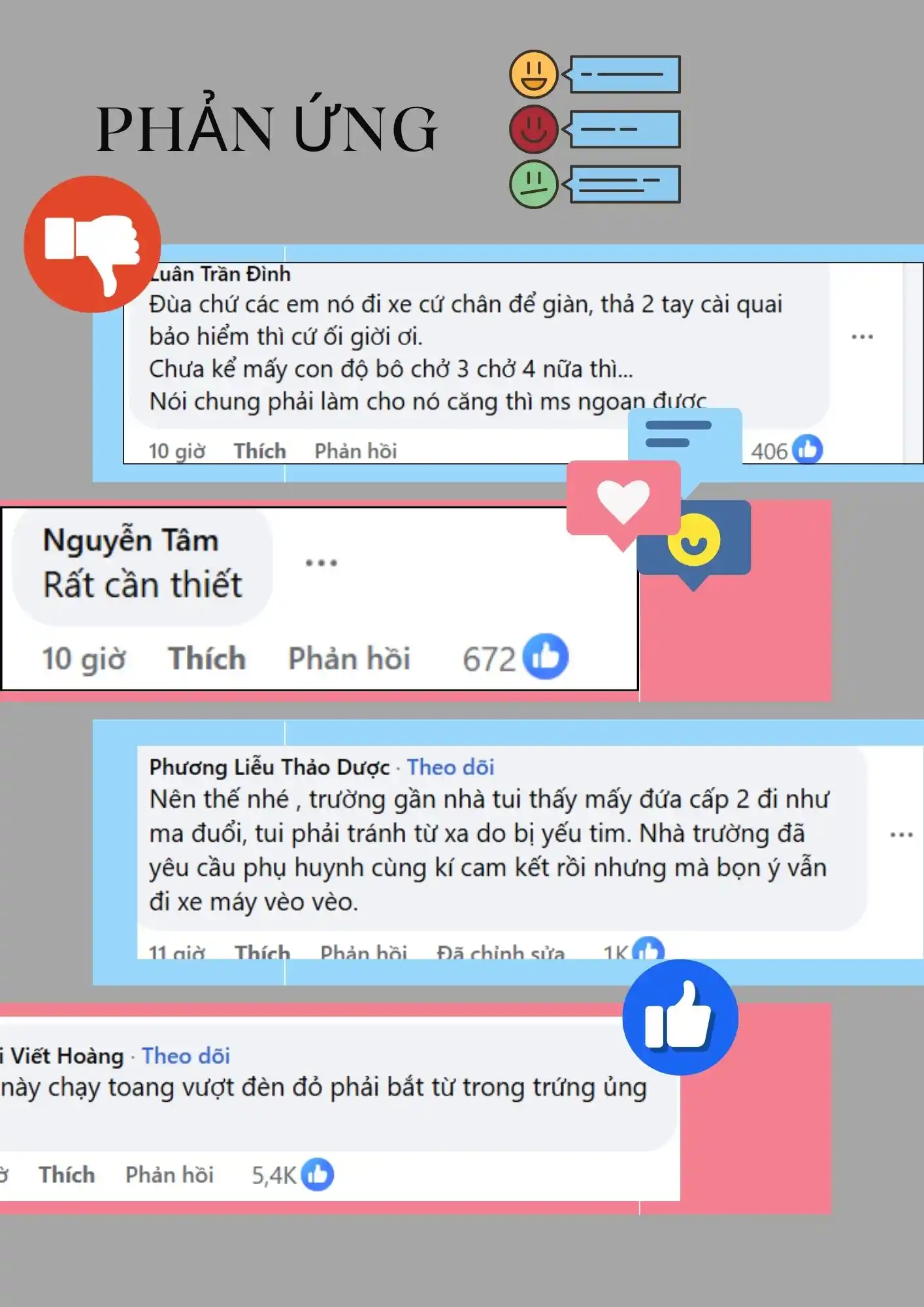 phản ứng người dân