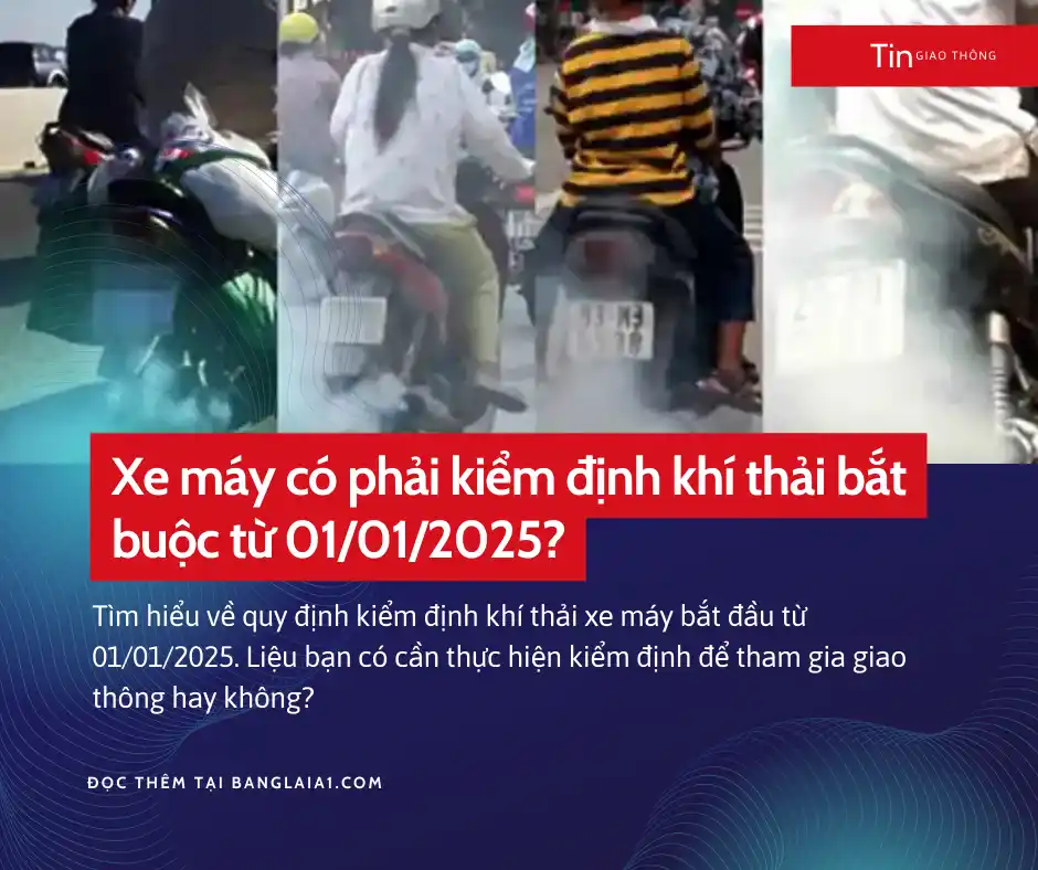 kiểm định khí thải xe máy 2025